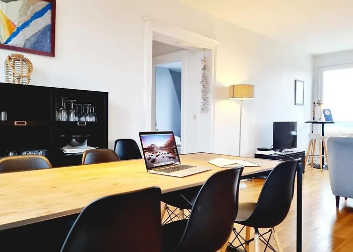 Vue Baie De Seine - Parking - Pont De Normandie 아파트 *