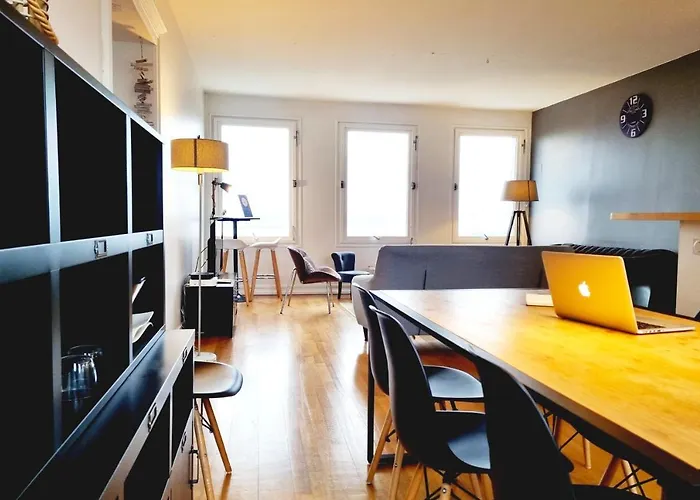 Vue Baie De Seine - Parking - Pont De Normandie 옹플뢰르