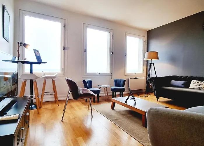 아파트 Vue Baie De Seine - Parking - Pont De Normandie 옹플뢰르