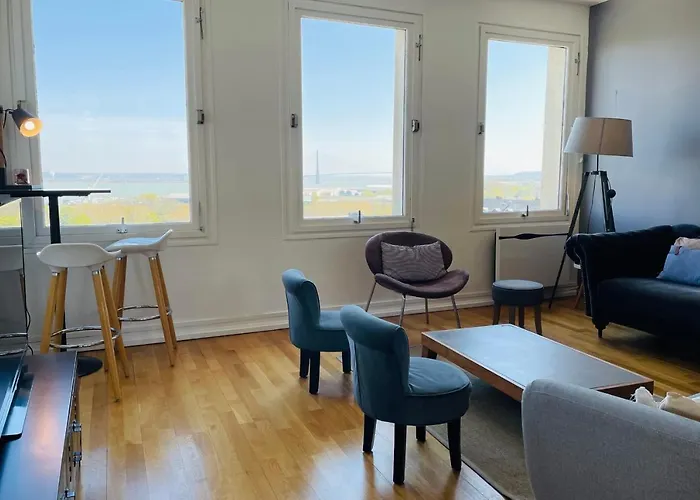 Apartment Vue Baie De Seine - Parking - Pont De Normandie Honfleur
