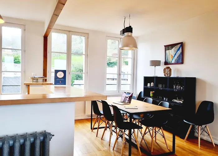 Vue Baie De Seine - Parking - Pont De Normandie Apartment Honfleur